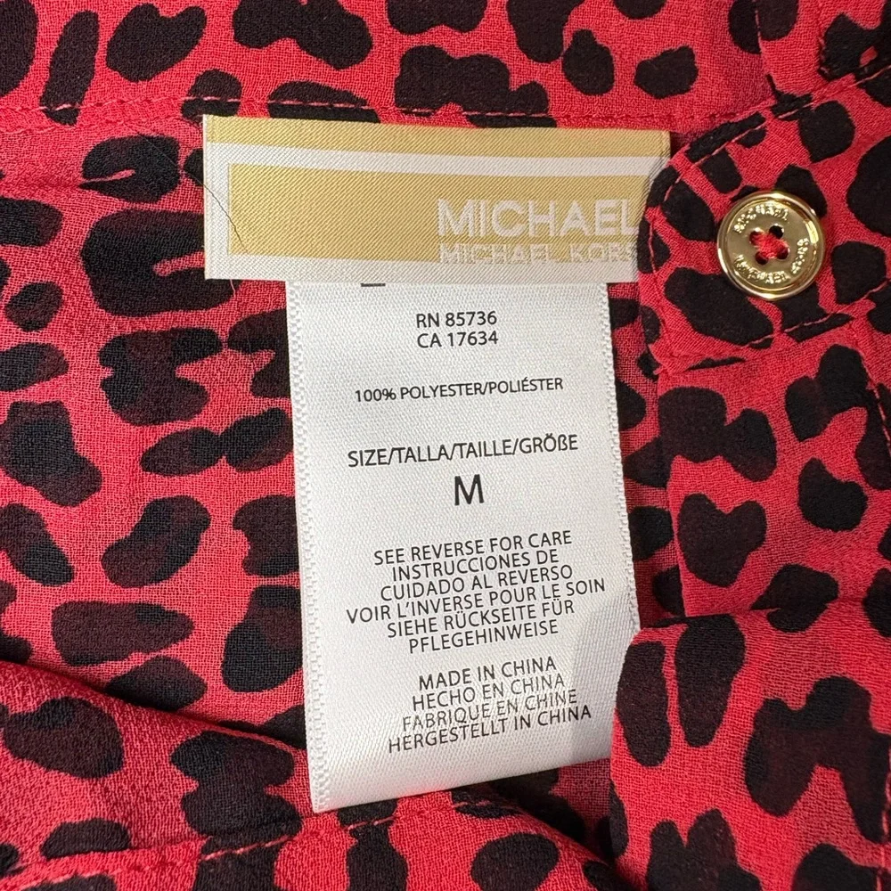 NWT MICHAEL Michael Kors Beach Swim‎ Cover Up Resortwear Animal Print Vacation